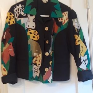 Linen ebroidered jacket